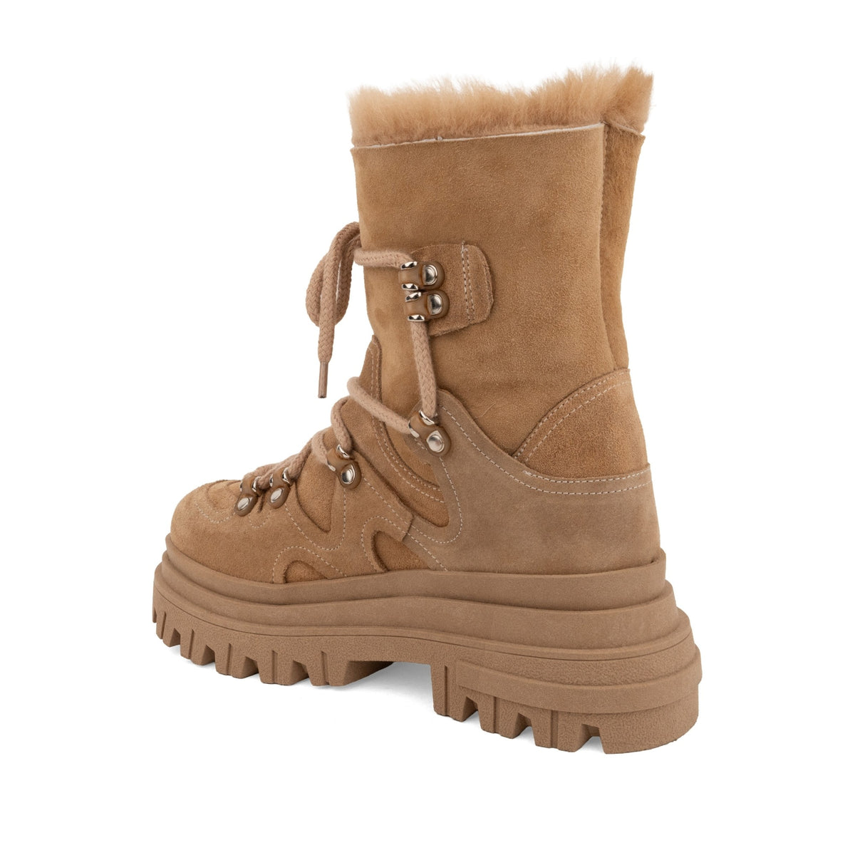 brown casual closed booties