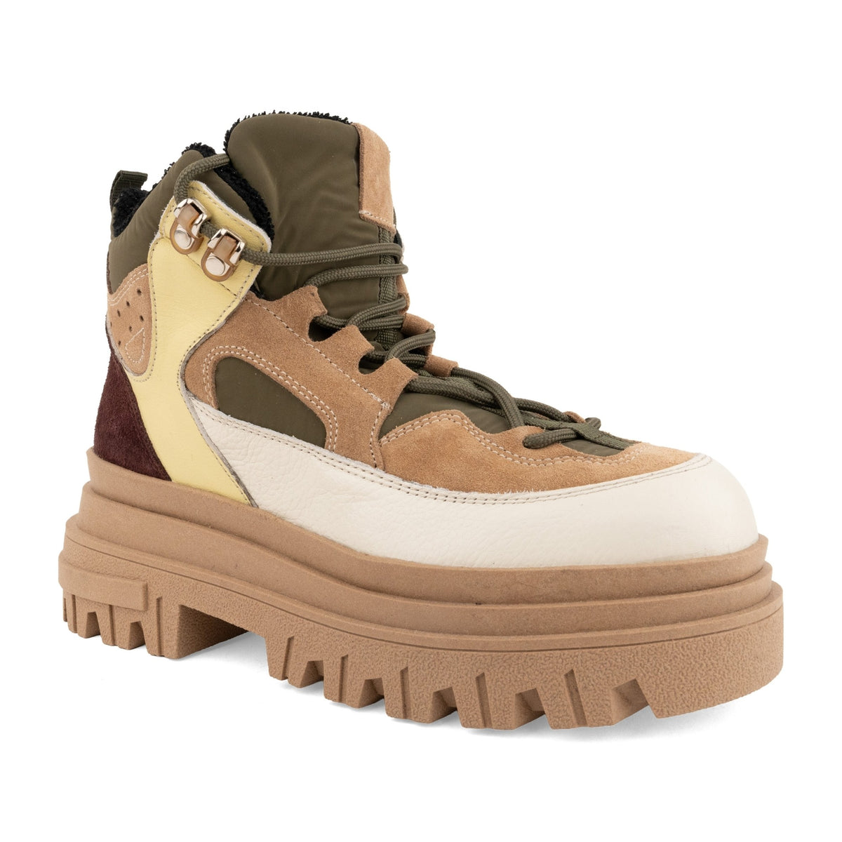 multicolour casual closed booties