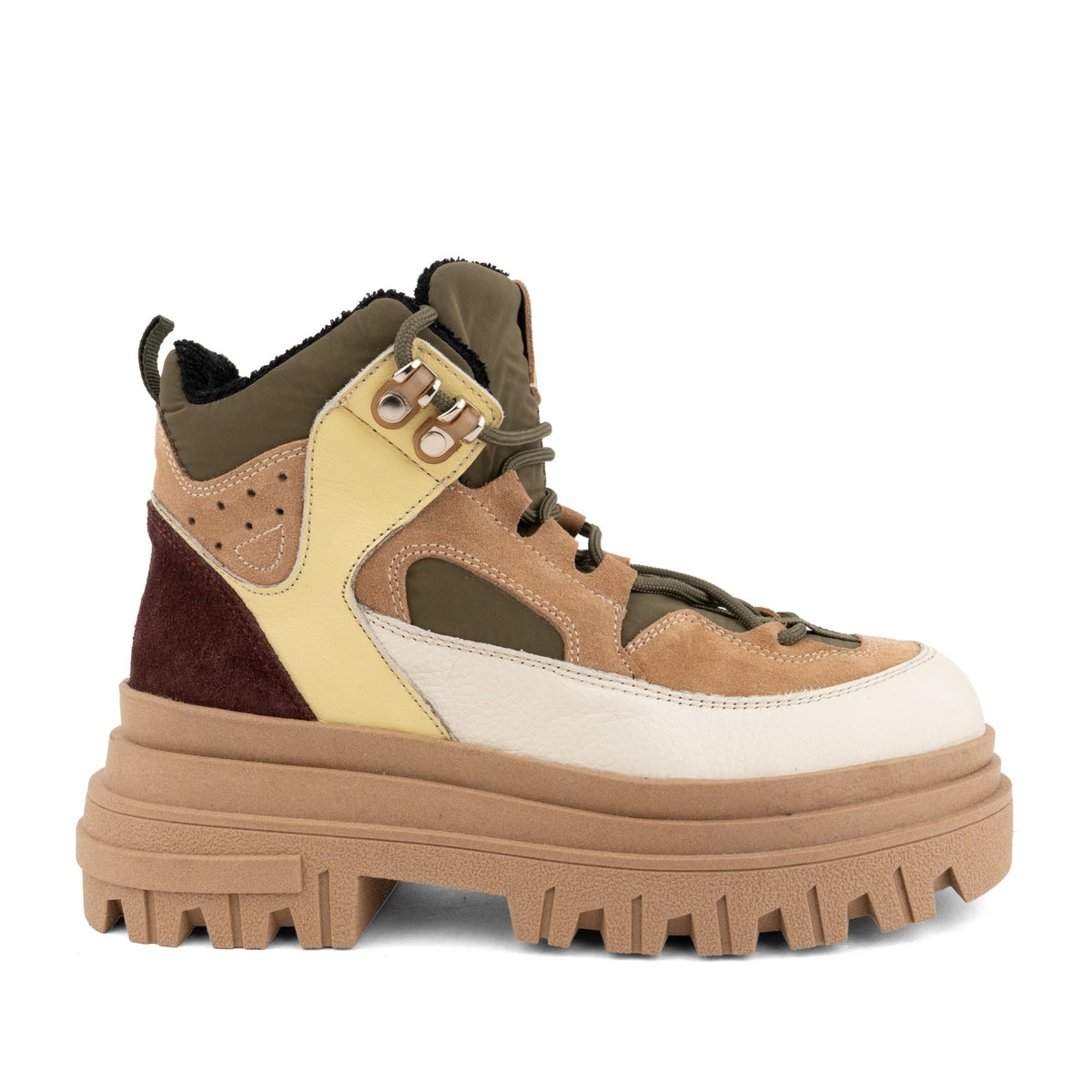 multicolour casual closed booties