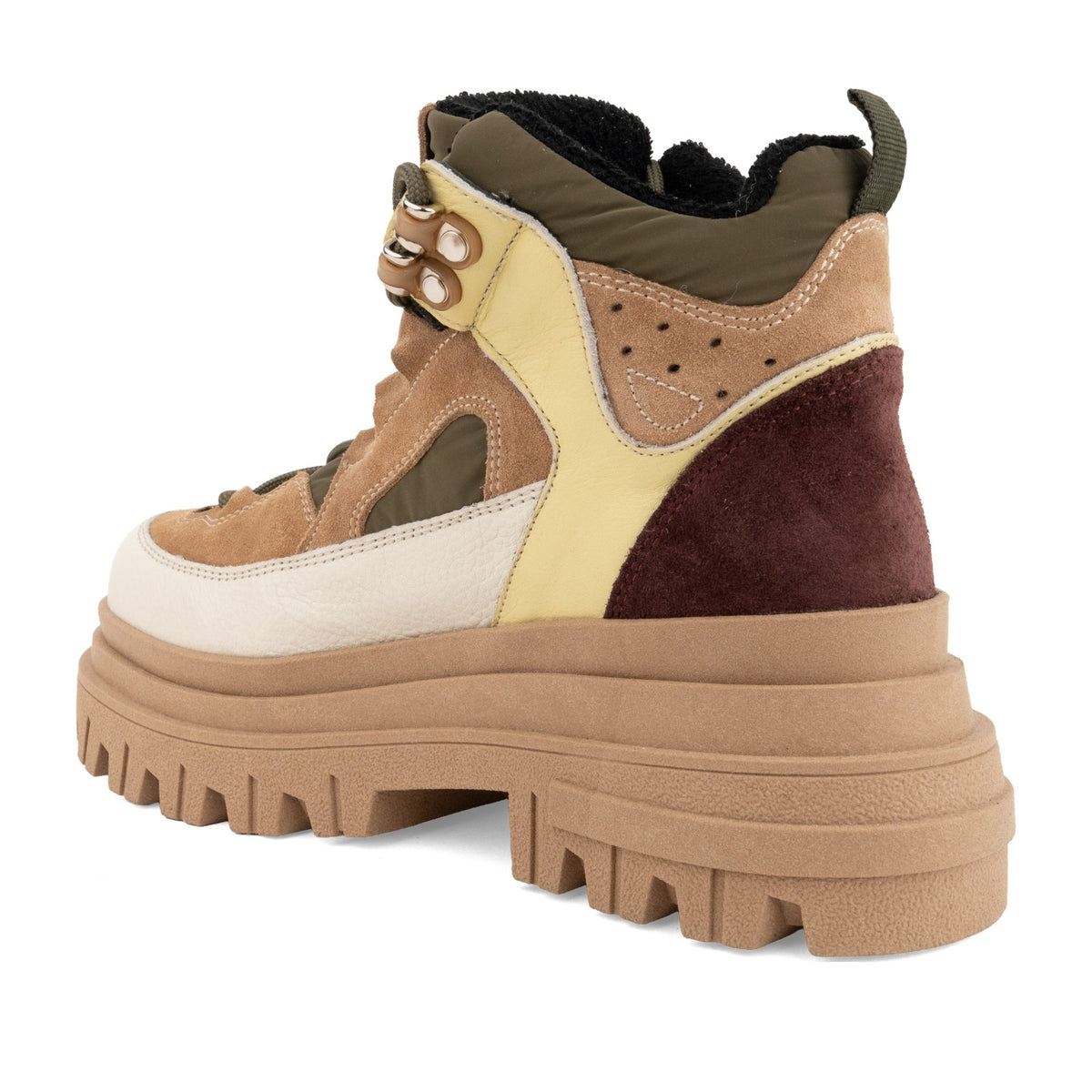 multicolour casual closed booties