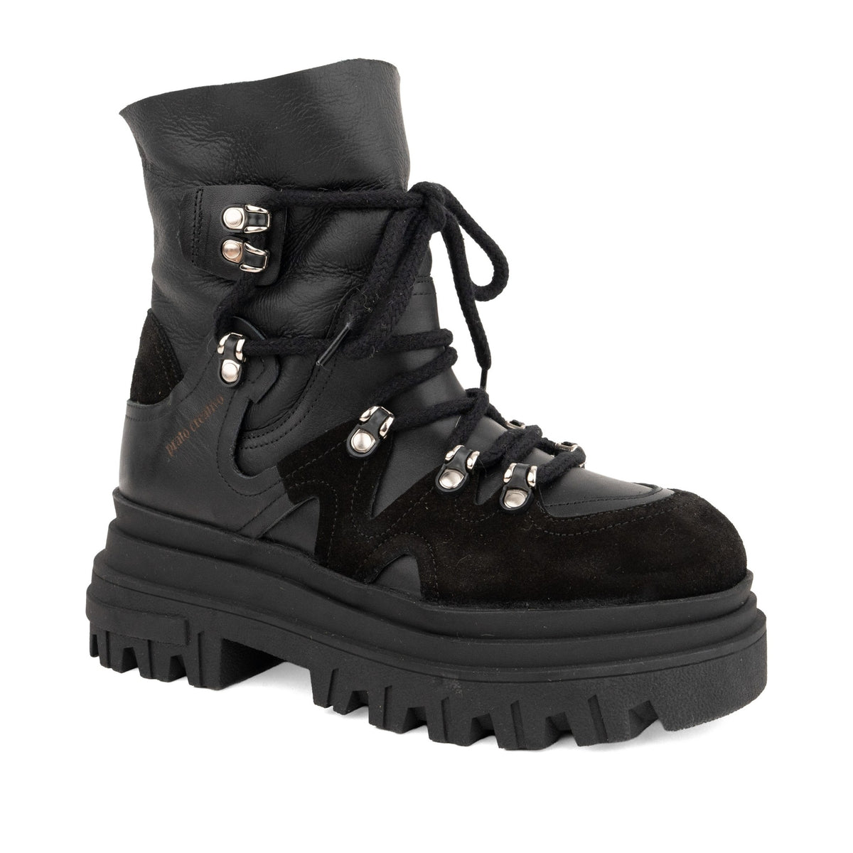 black casual closed booties