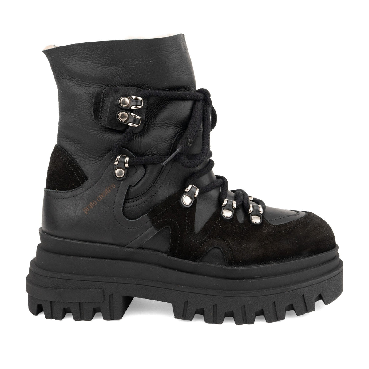 black casual closed booties