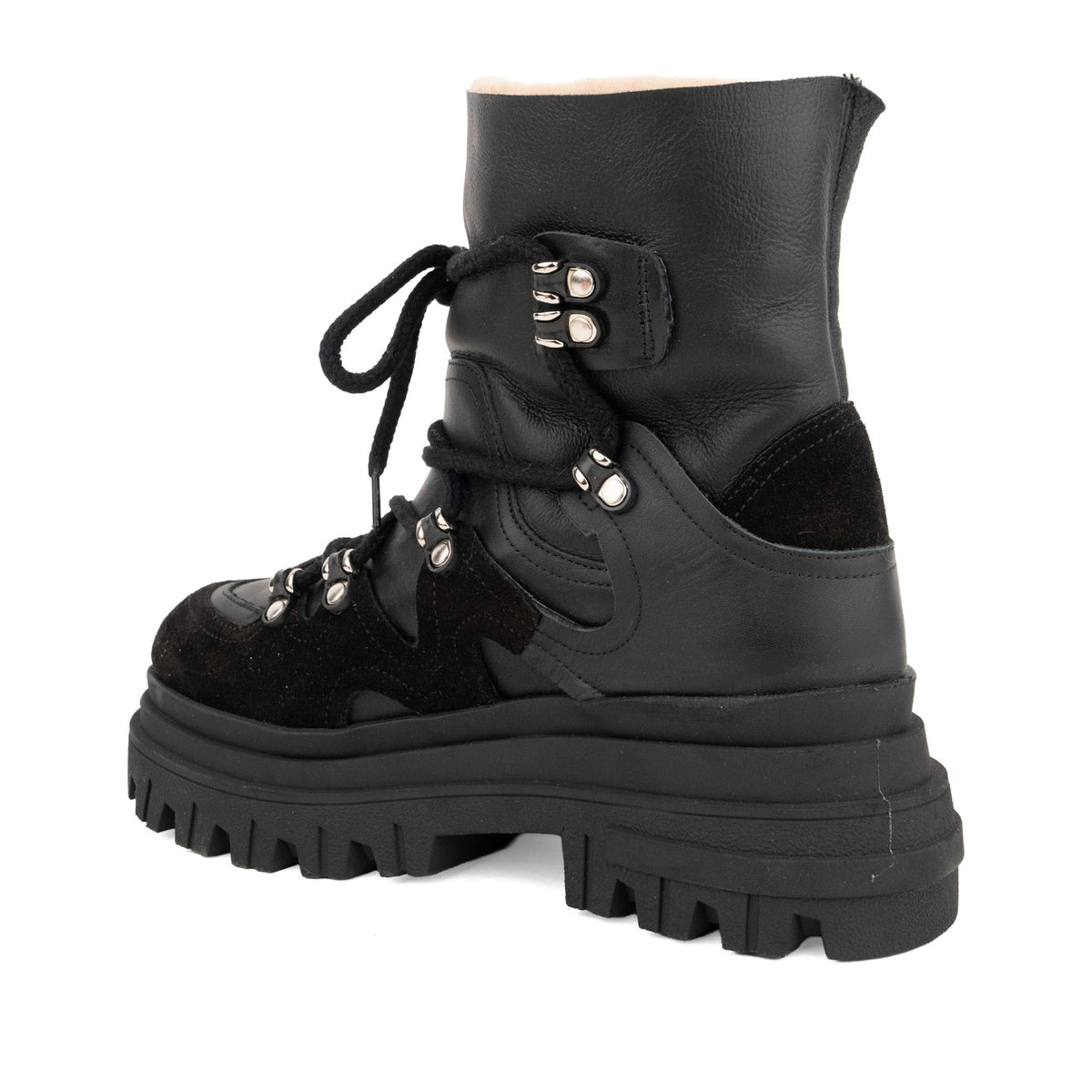 black casual closed booties