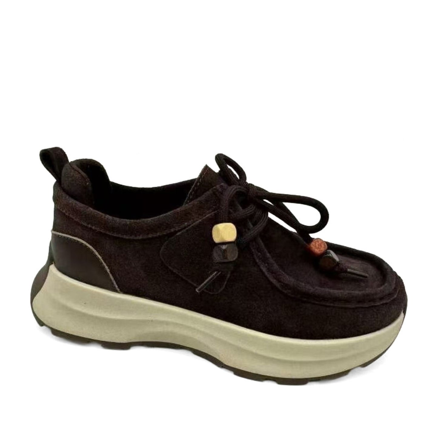 Women's Brown Wedge Fashion Sneakers