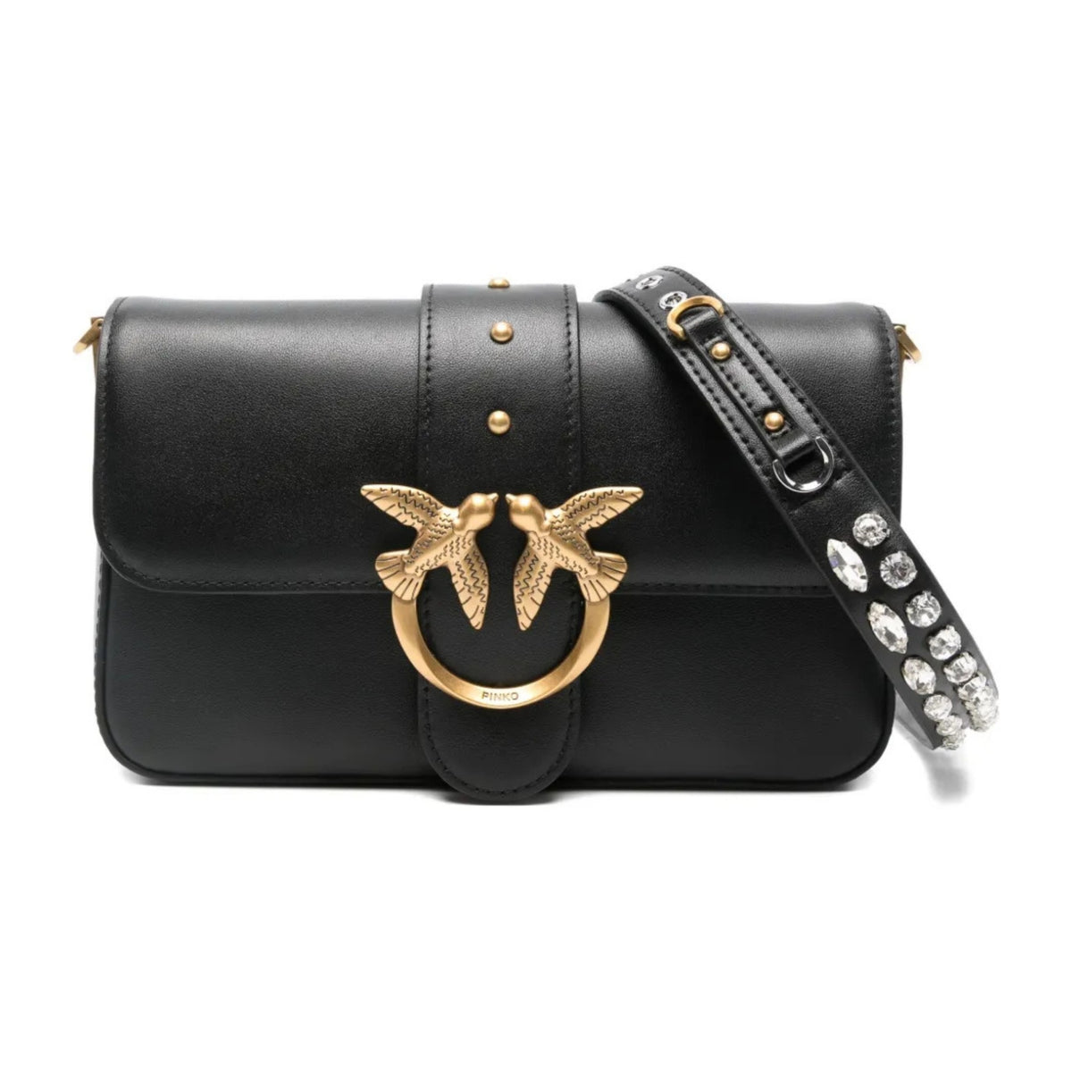 love one mini slouchy mb+charm shoulder bag