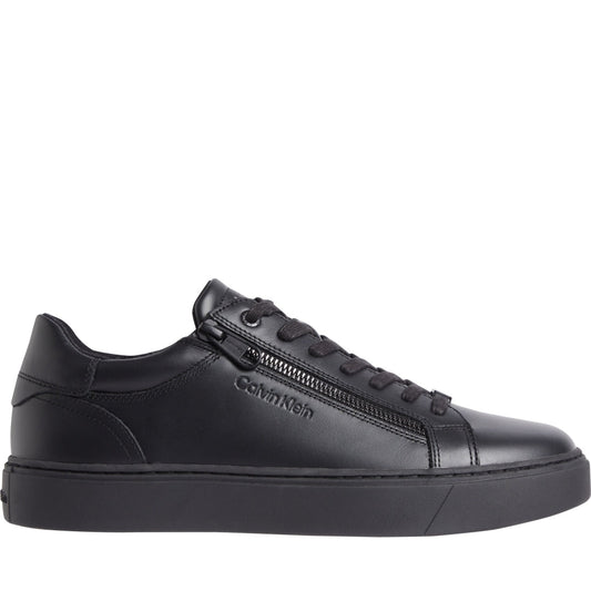low top lace up leisure black