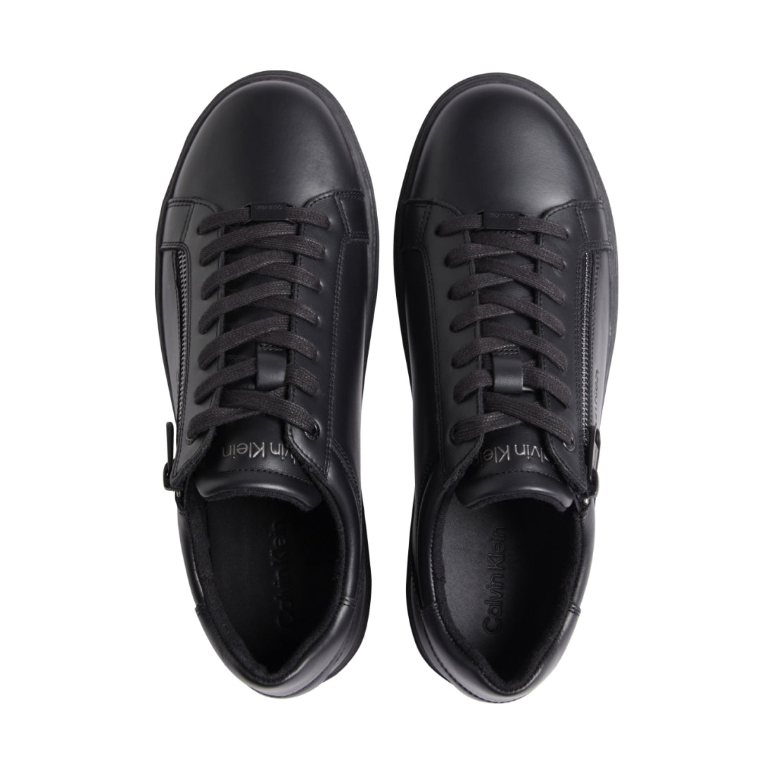 low top lace up leisure black