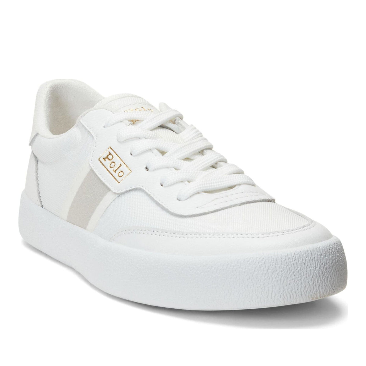 low top lace sneakers white