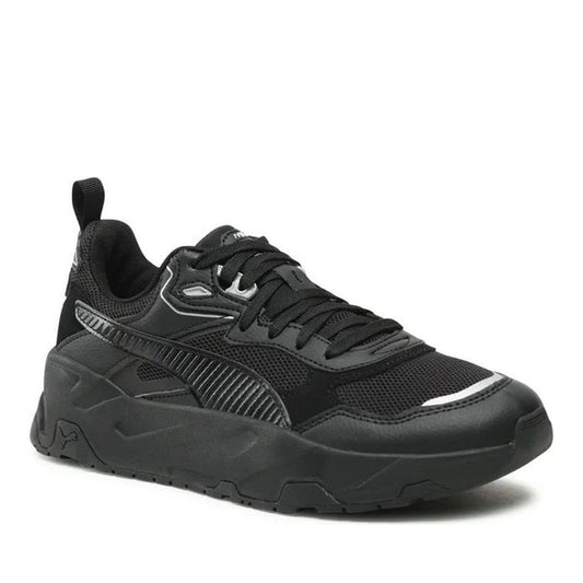 Trinity Men's Black Leisure Fashion Sneakers