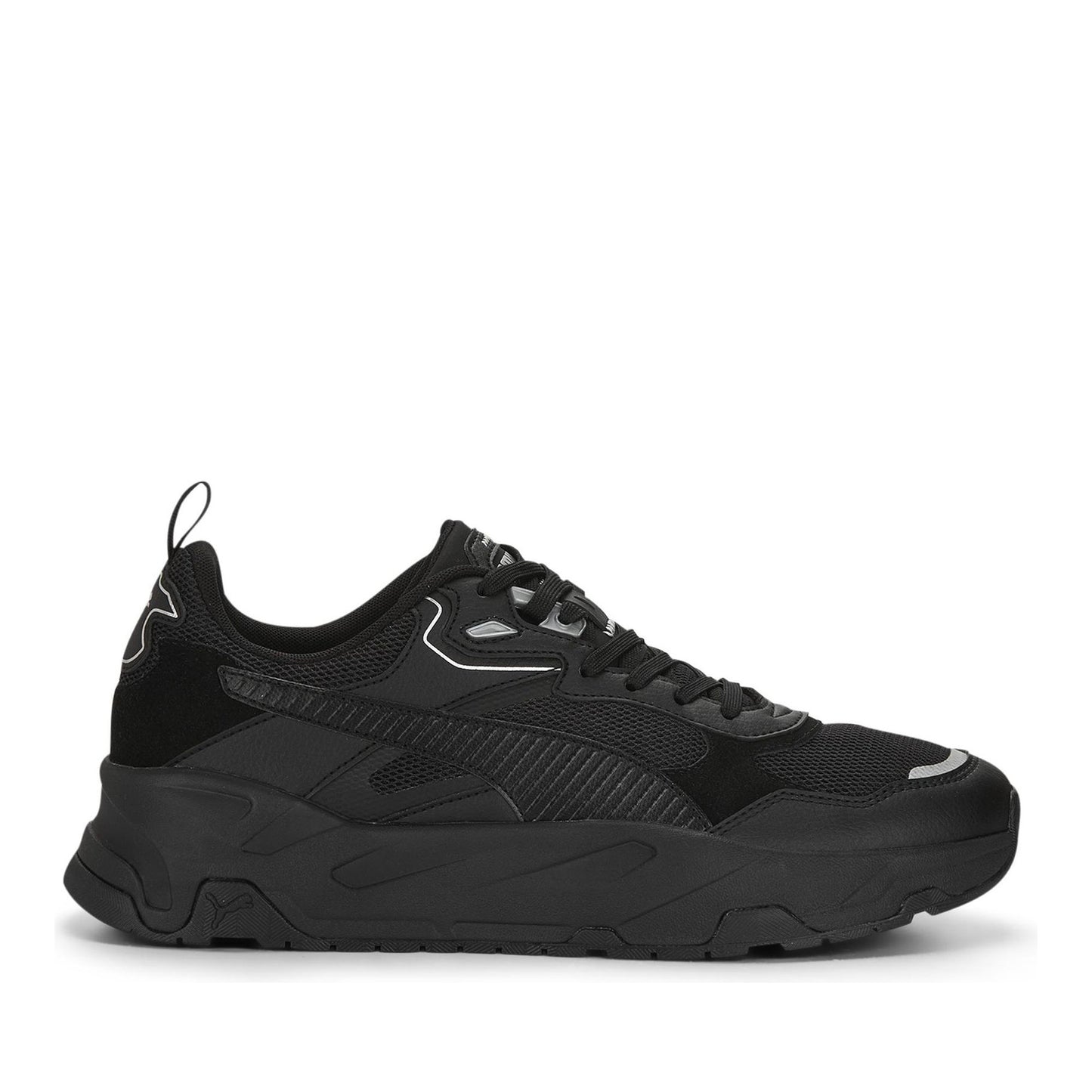 Trinity Men's Black Leisure Fashion Sneakers