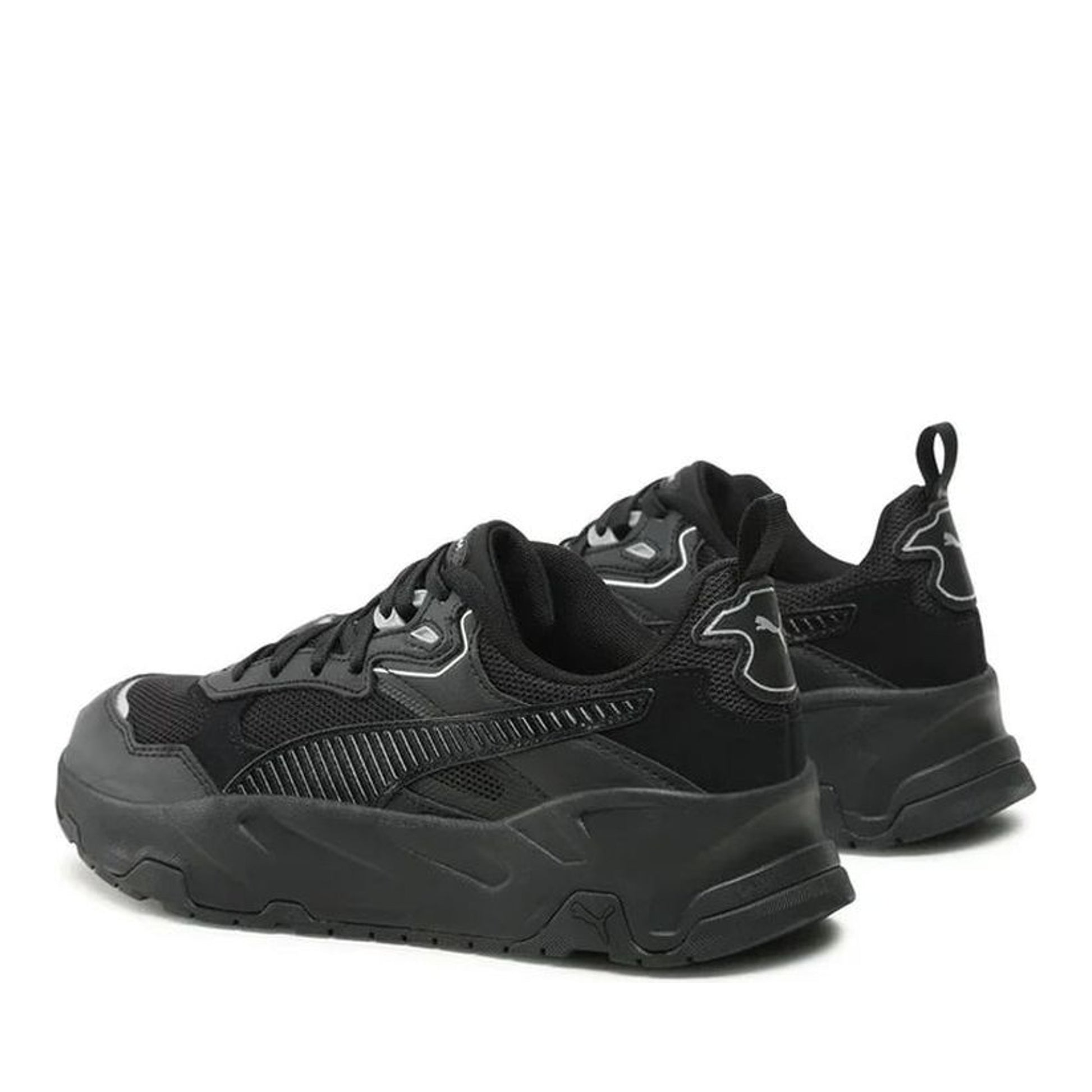 Trinity Men's Black Leisure Fashion Sneakers