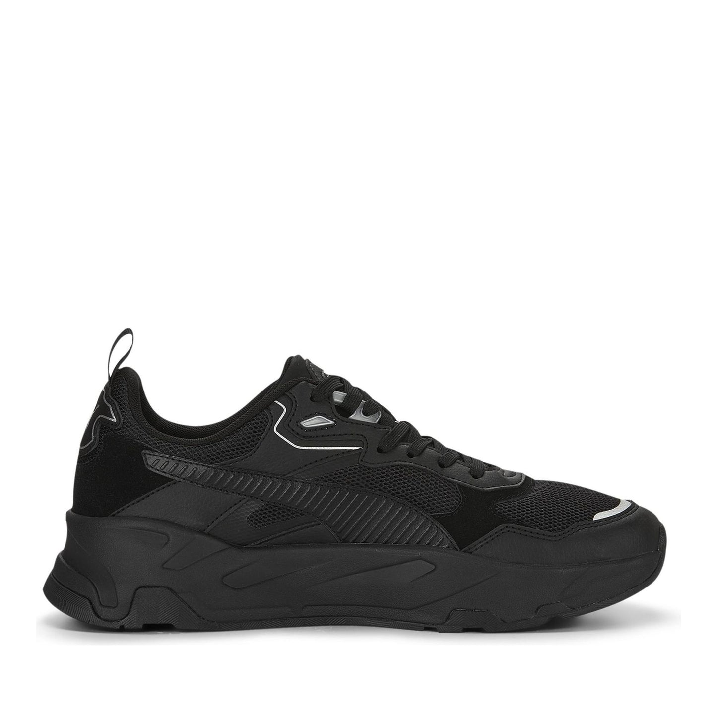 Trinity Men's Black Leisure Fashion Sneakers
