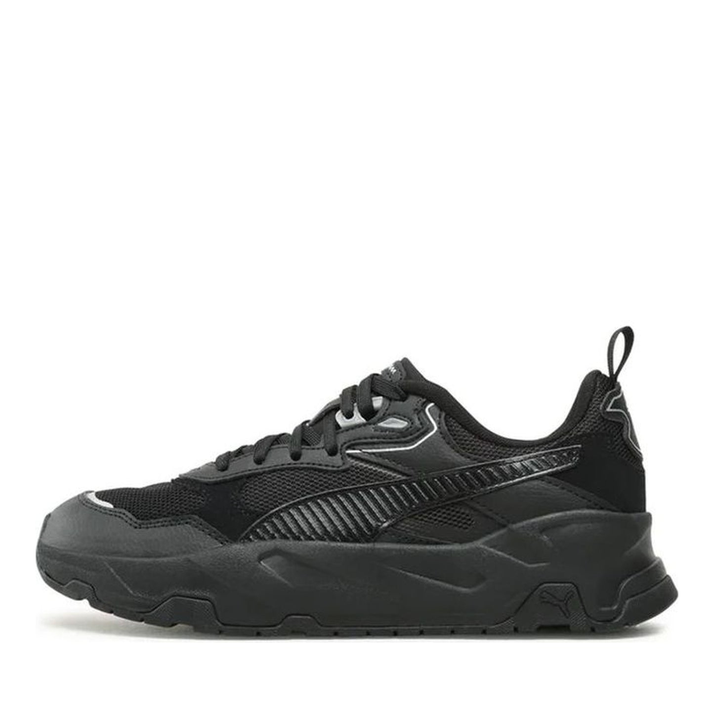 Trinity Men's Black Leisure Fashion Sneakers
