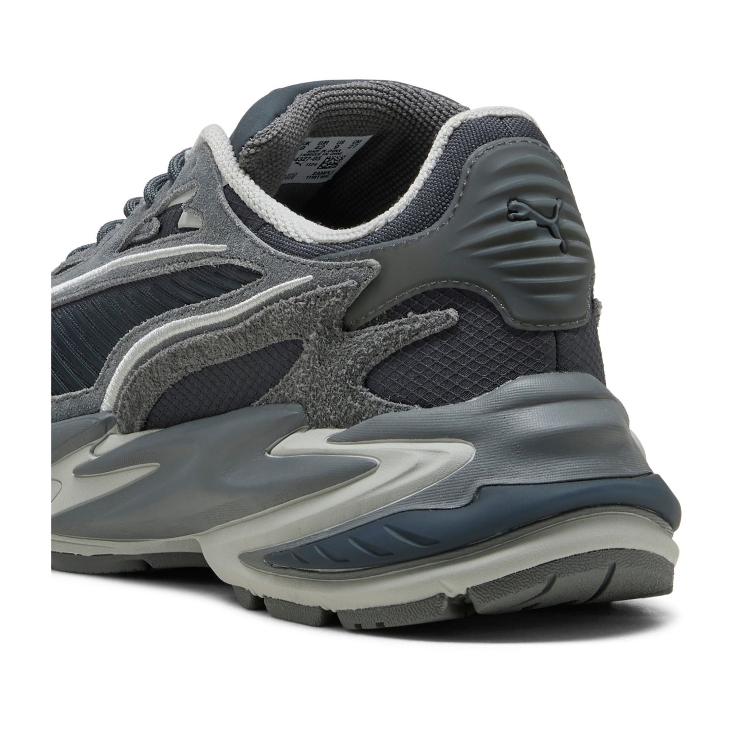 RS Surge Hairy Suede Men's Gray Fashion Sneakers