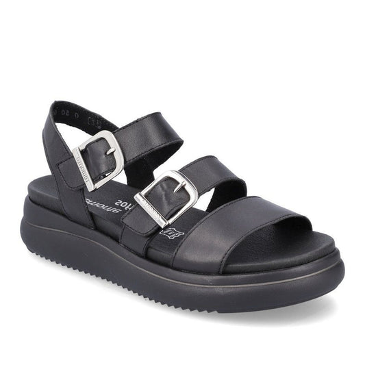 Women's Black Open-Toe Sandals