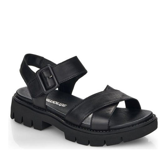 Women's Black Open-Toe Sandals