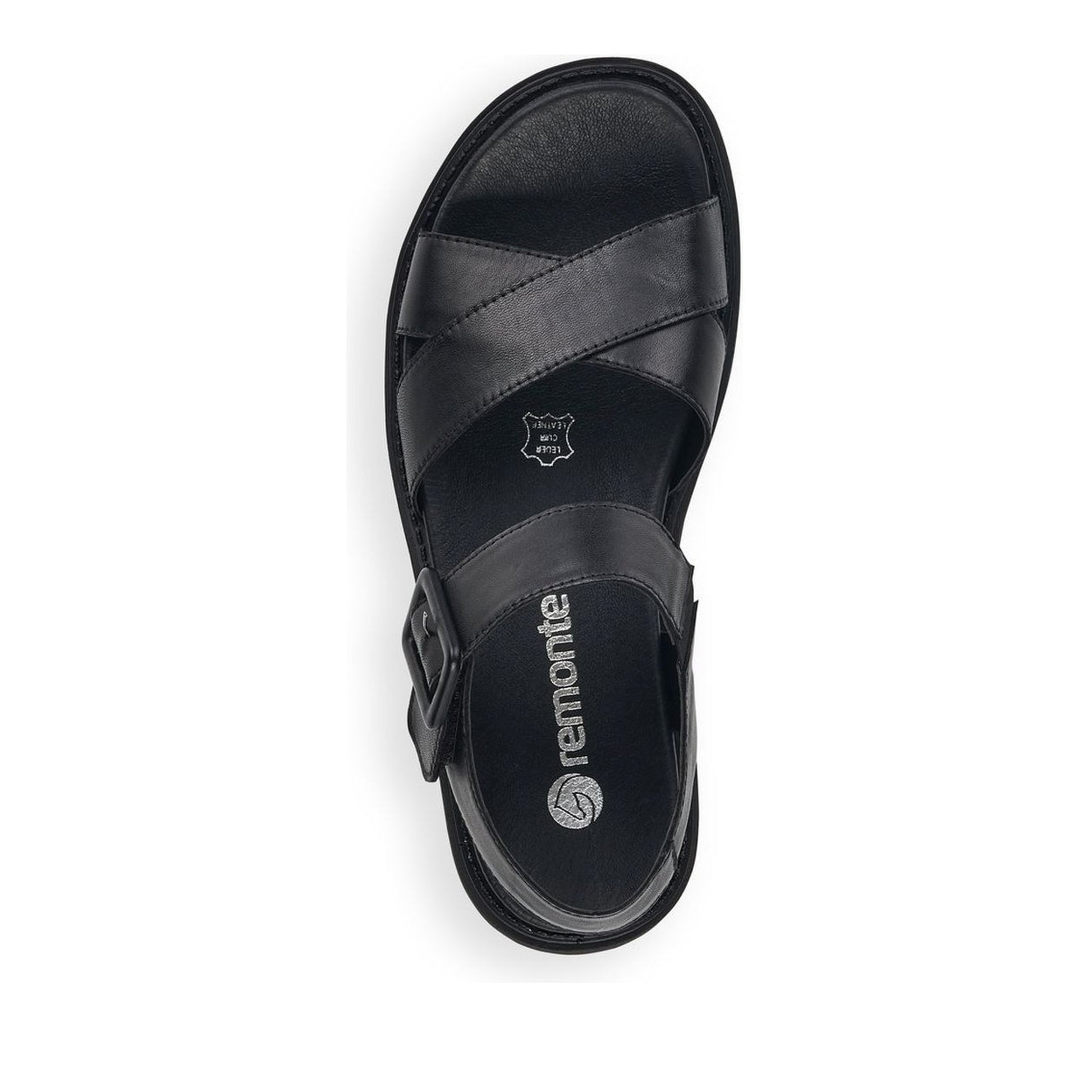 Women's Black Open-Toe Sandals