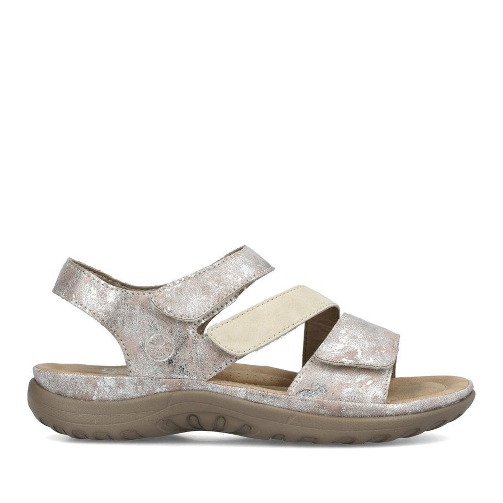 Women's Silver Open-Toe Sandals