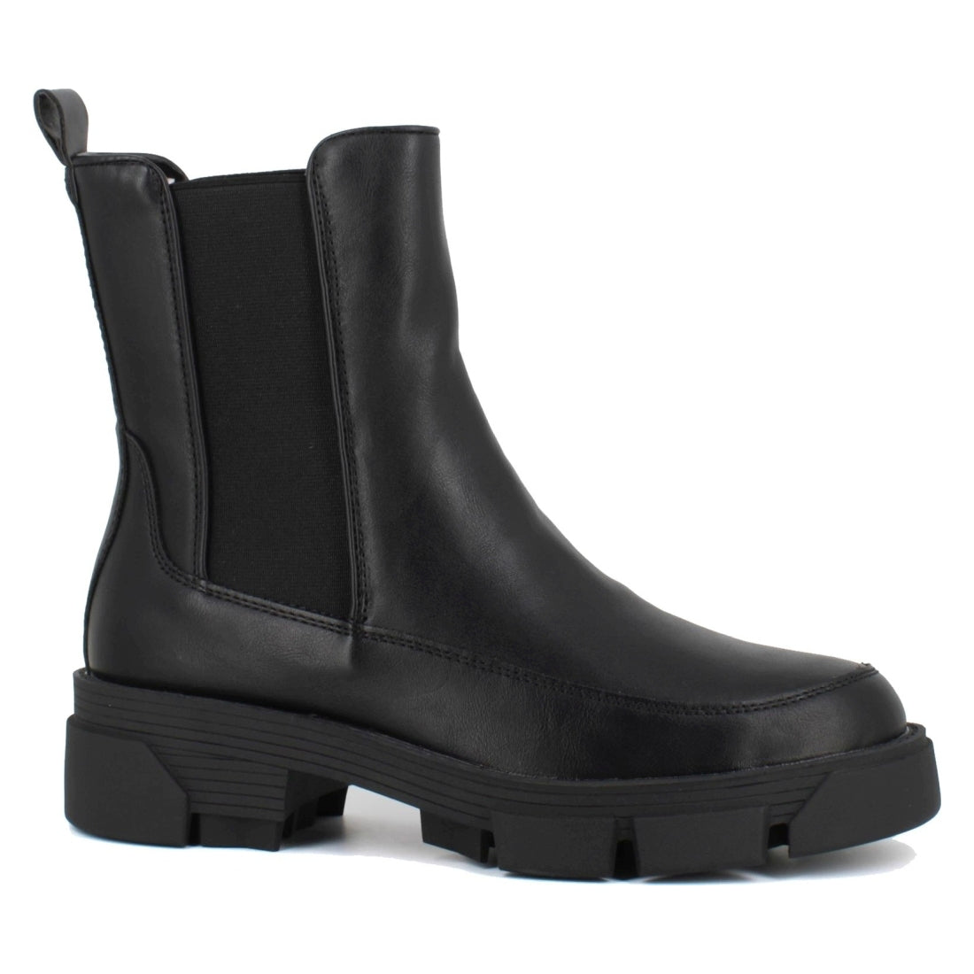 black casual closed boots