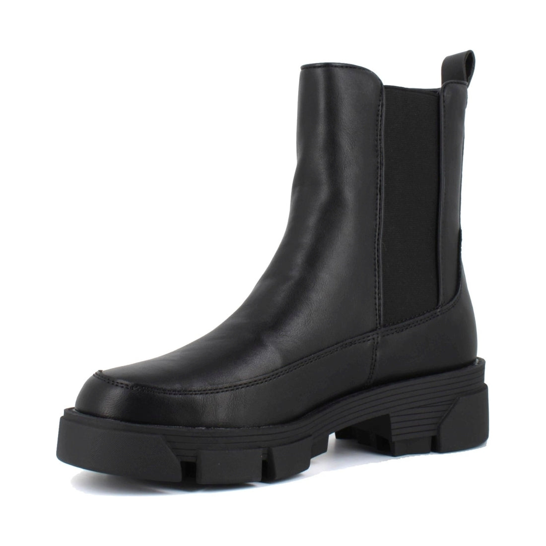 black casual closed boots