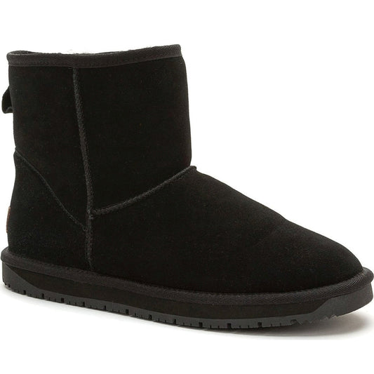 black casual closed booties