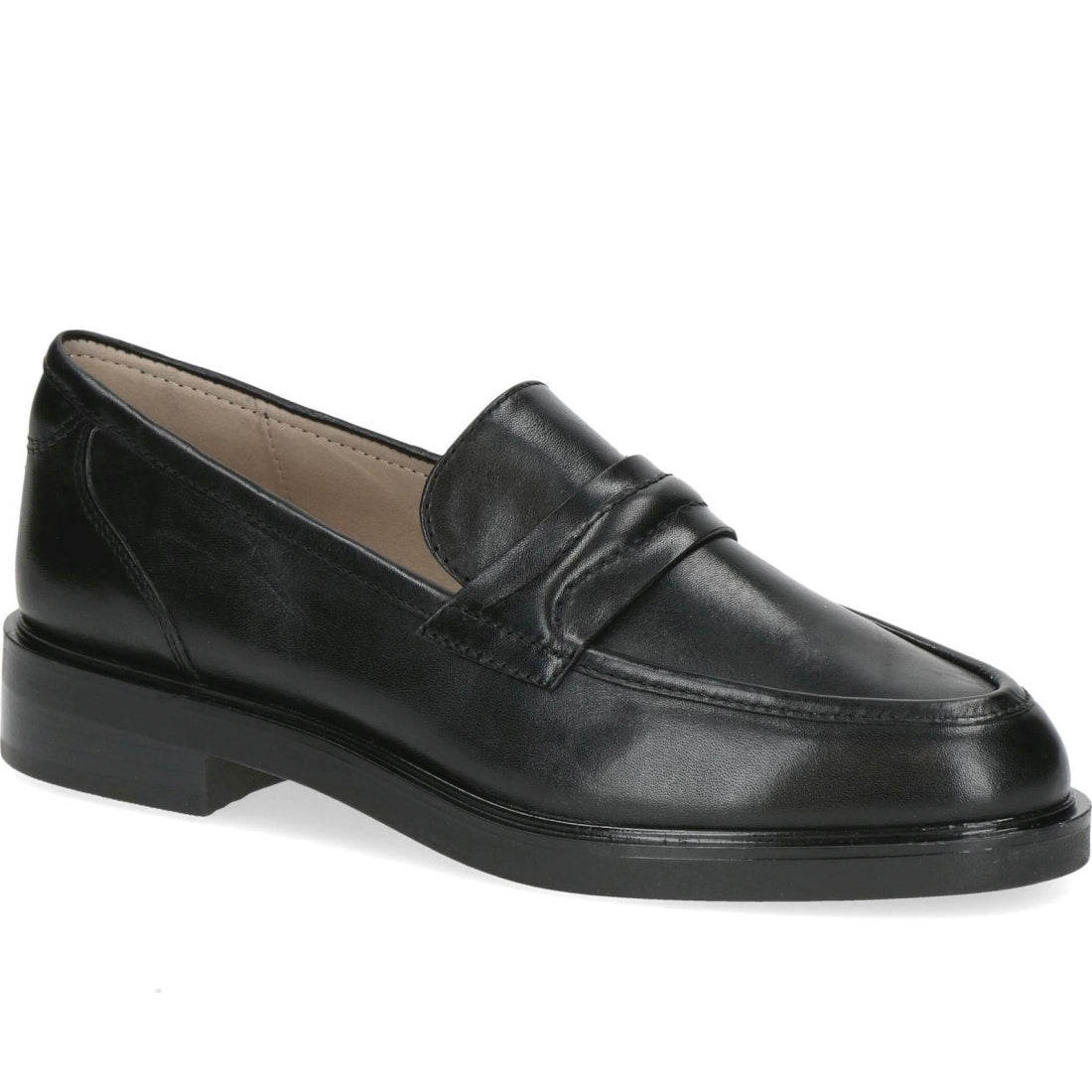 black casual closed loafers