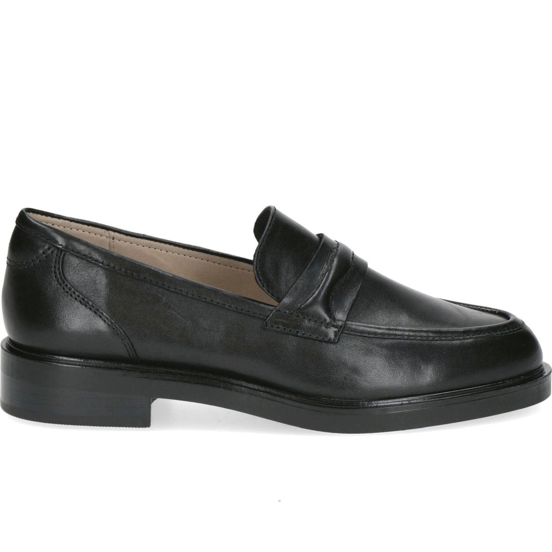 black casual closed loafers