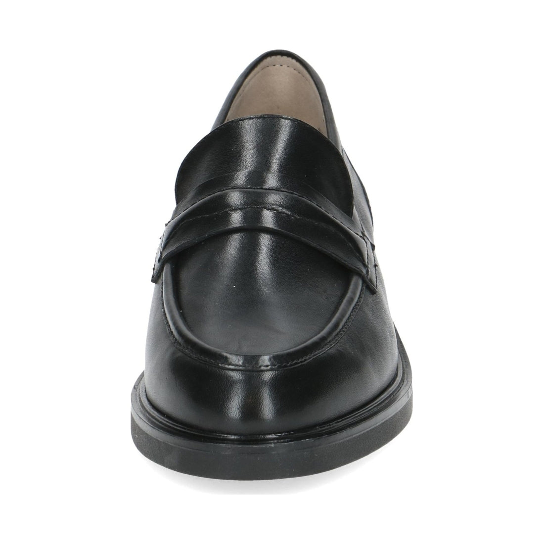 black casual closed loafers