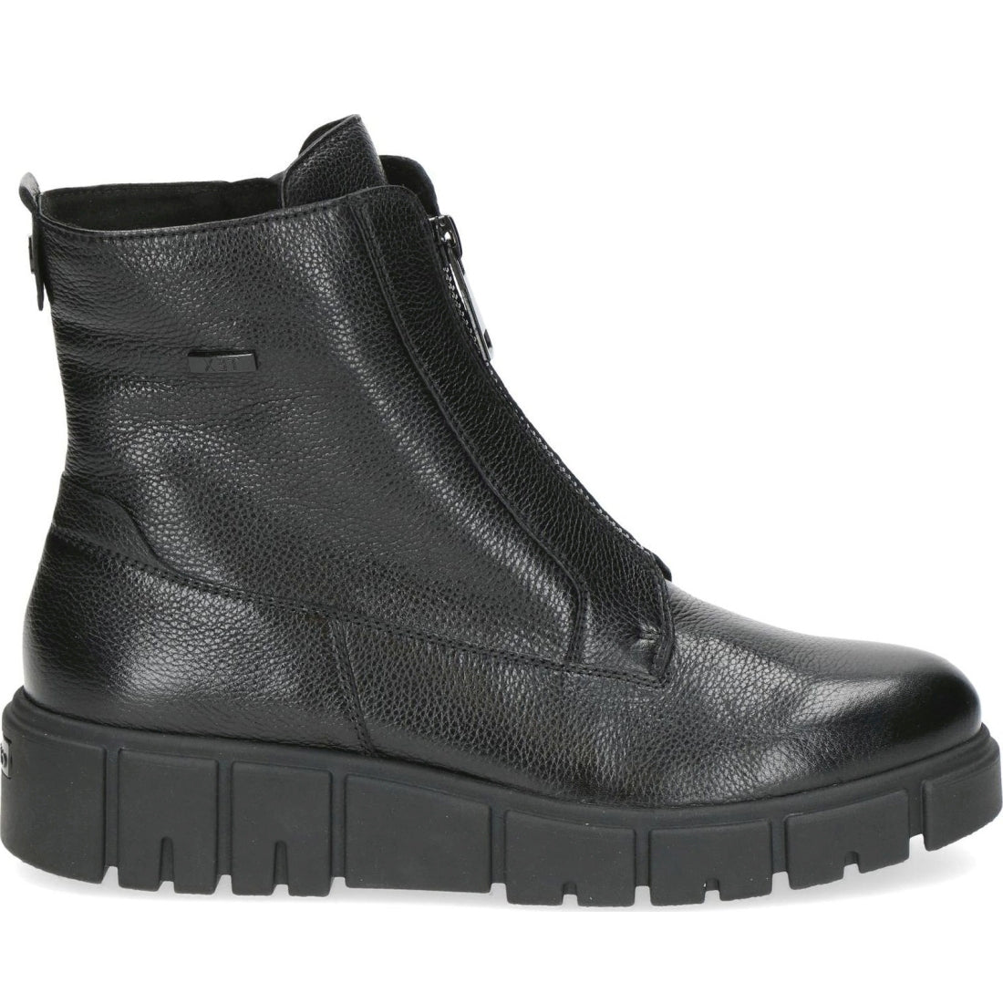 black casual closed booties