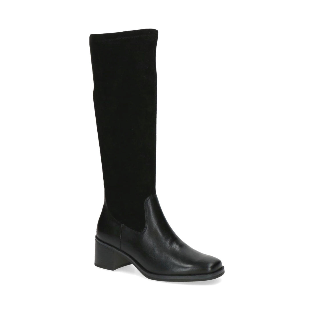 black casual closed boots