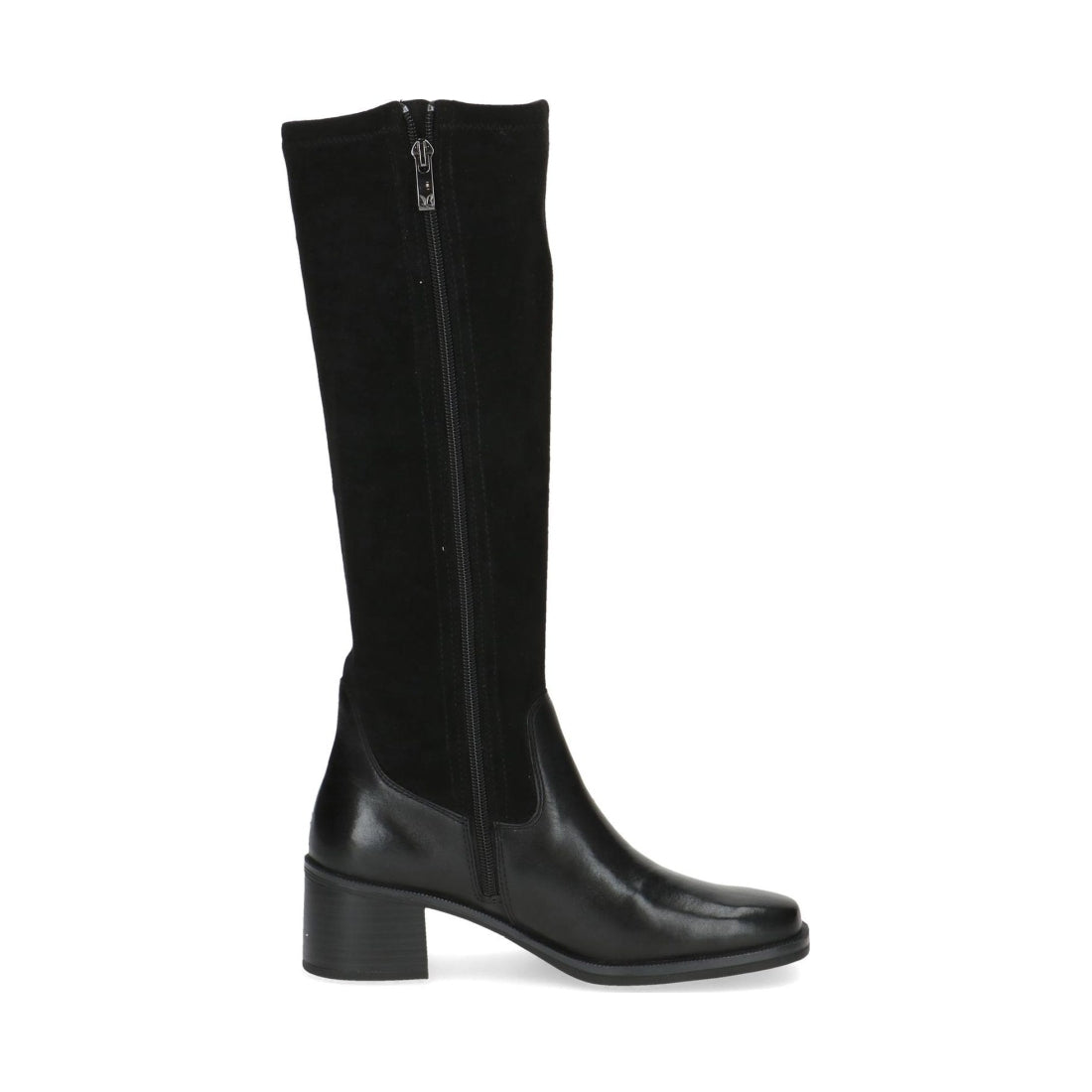 black casual closed boots