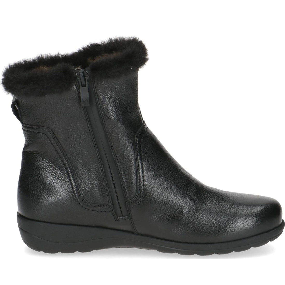 black casual closed booties