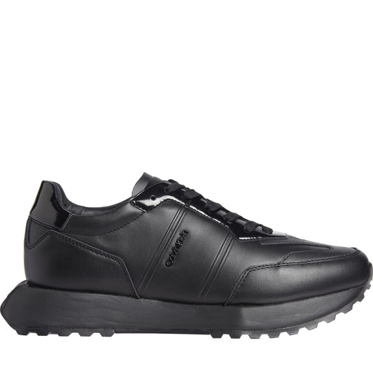 low top lace up leisure triple black