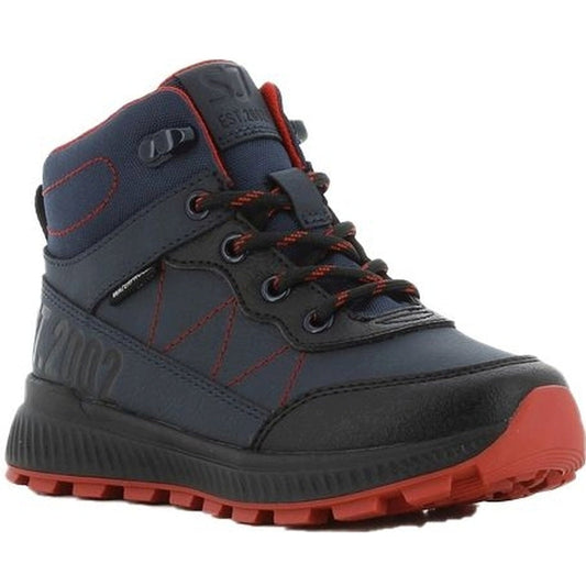 boys kids high sneakers navy red