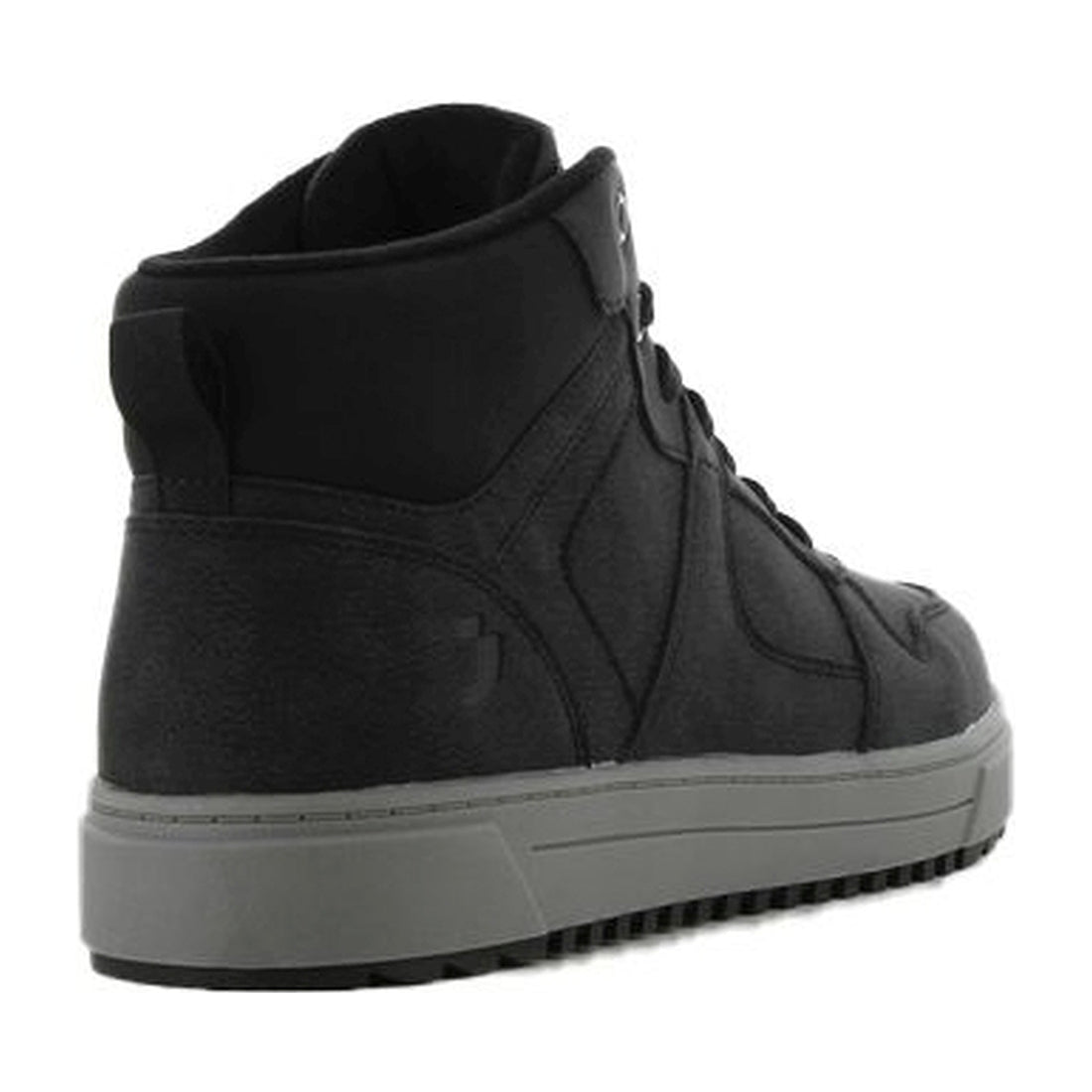 men casual high sneakers black