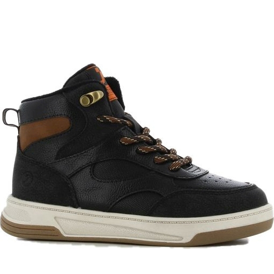 boys kids high sneakers black natural