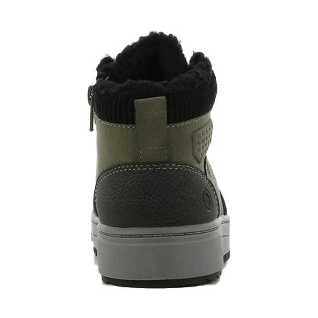 boys kids high sneakers khaki dark grey