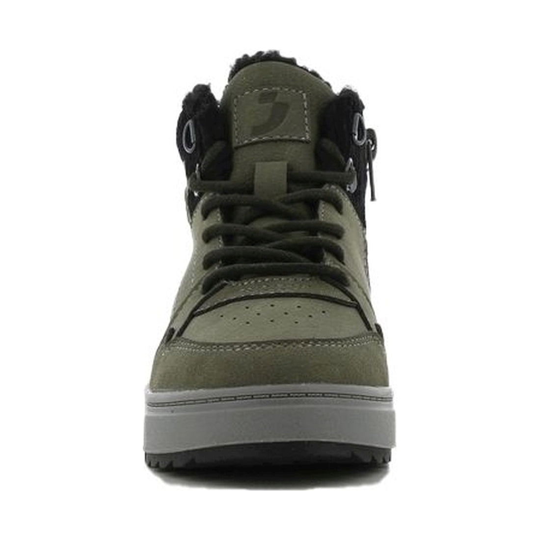 boys kids high sneakers khaki dark grey