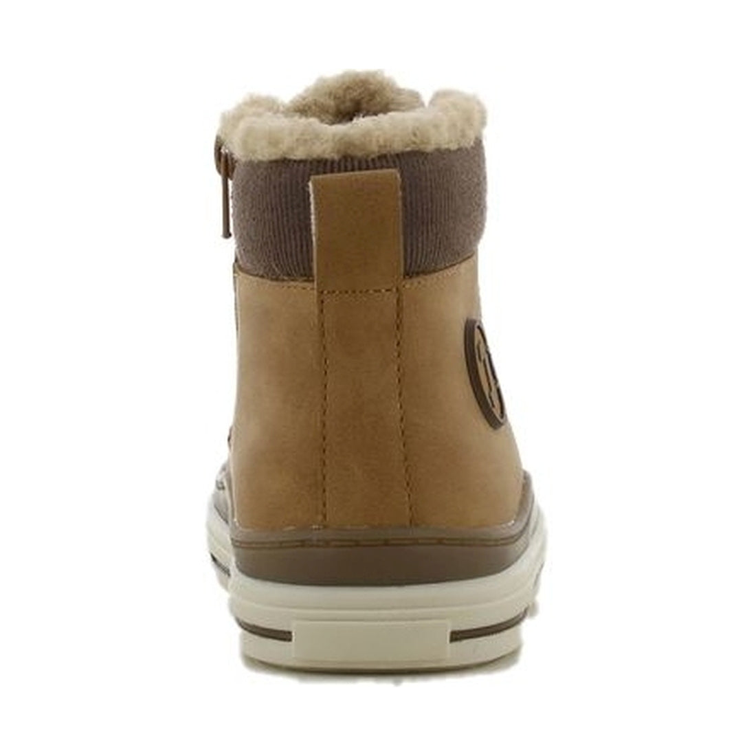 boys kids high sneakers camel dark brown