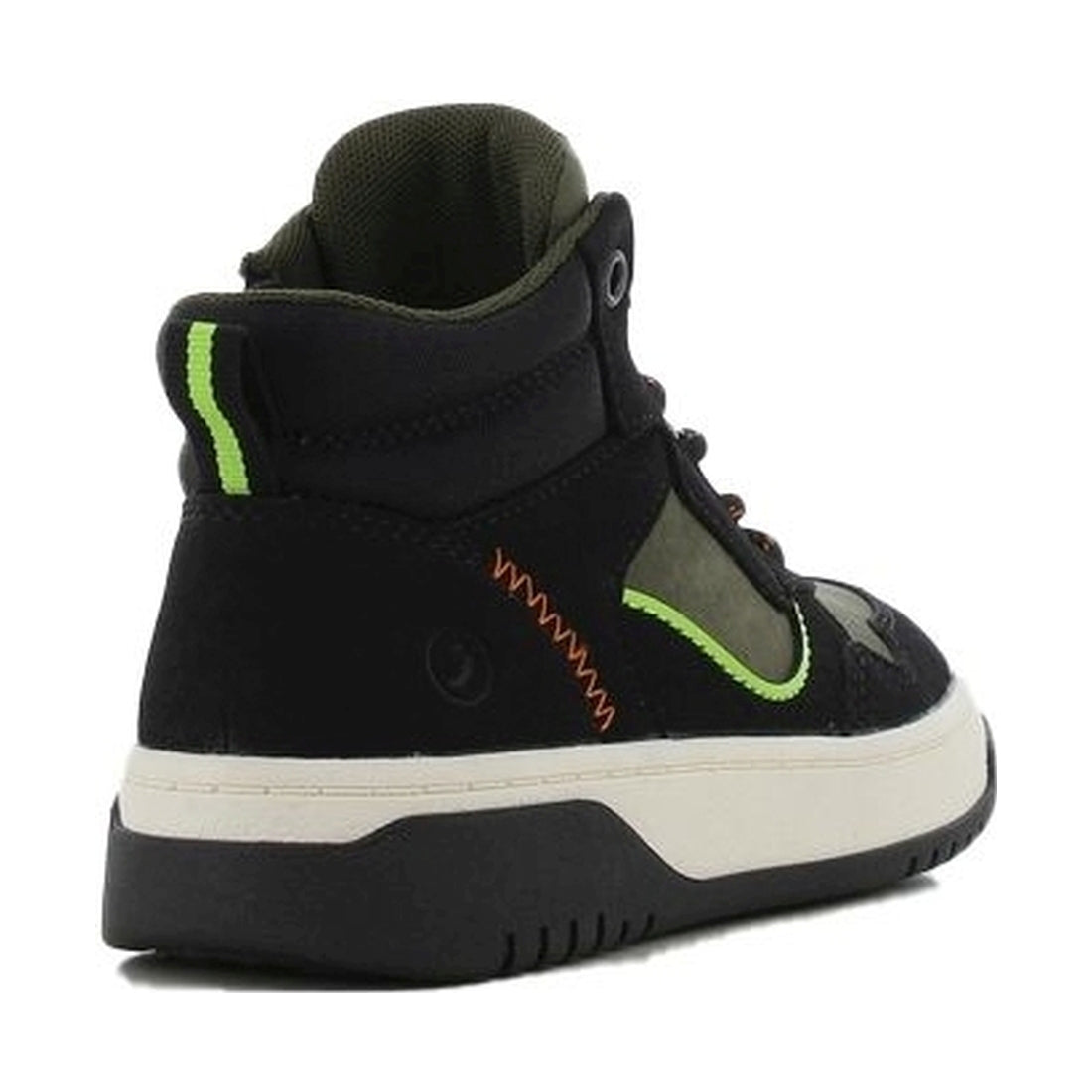 boys kids high sneakers black khaki