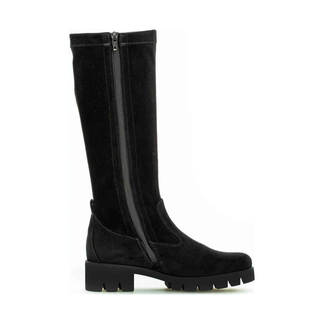 black casual closed boots