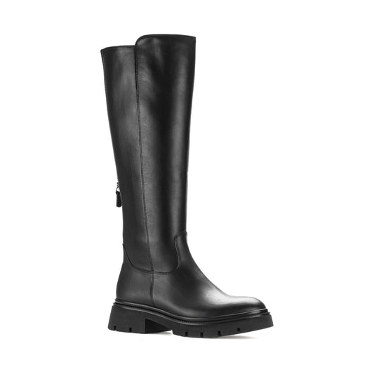 black casual closed boots