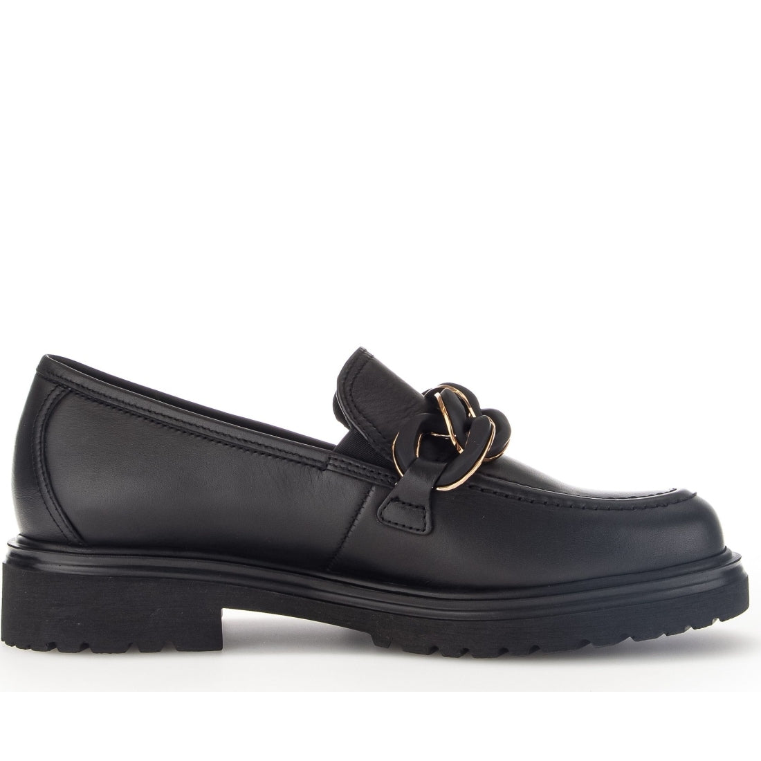 black casual closed loafers