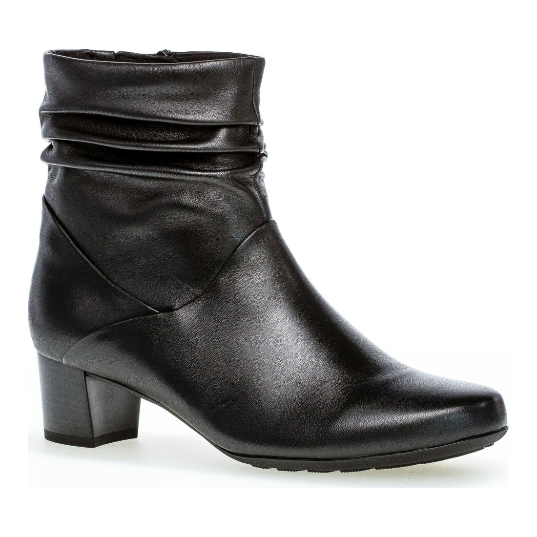 black casual closed booties