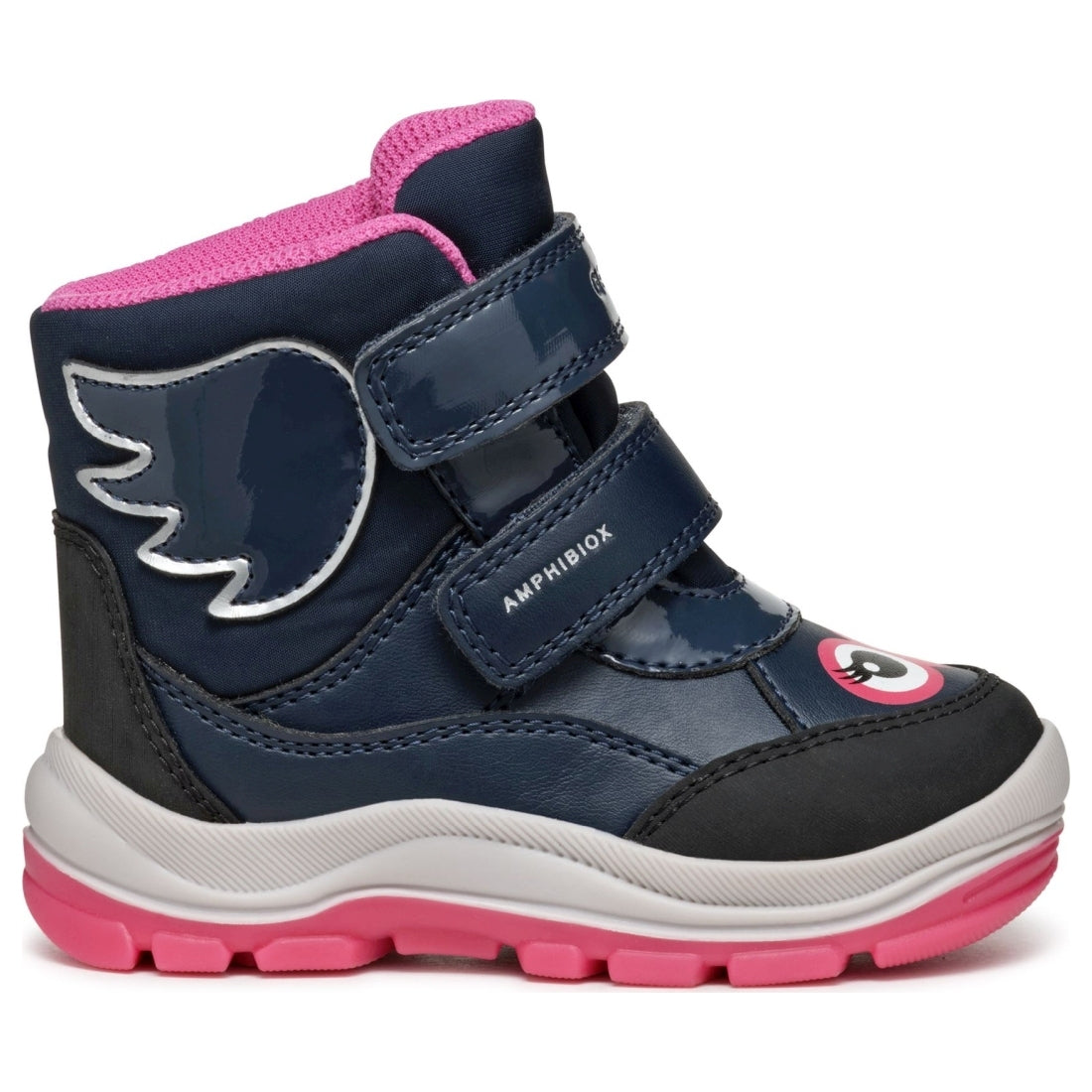 flanfil booties navy fuchsia