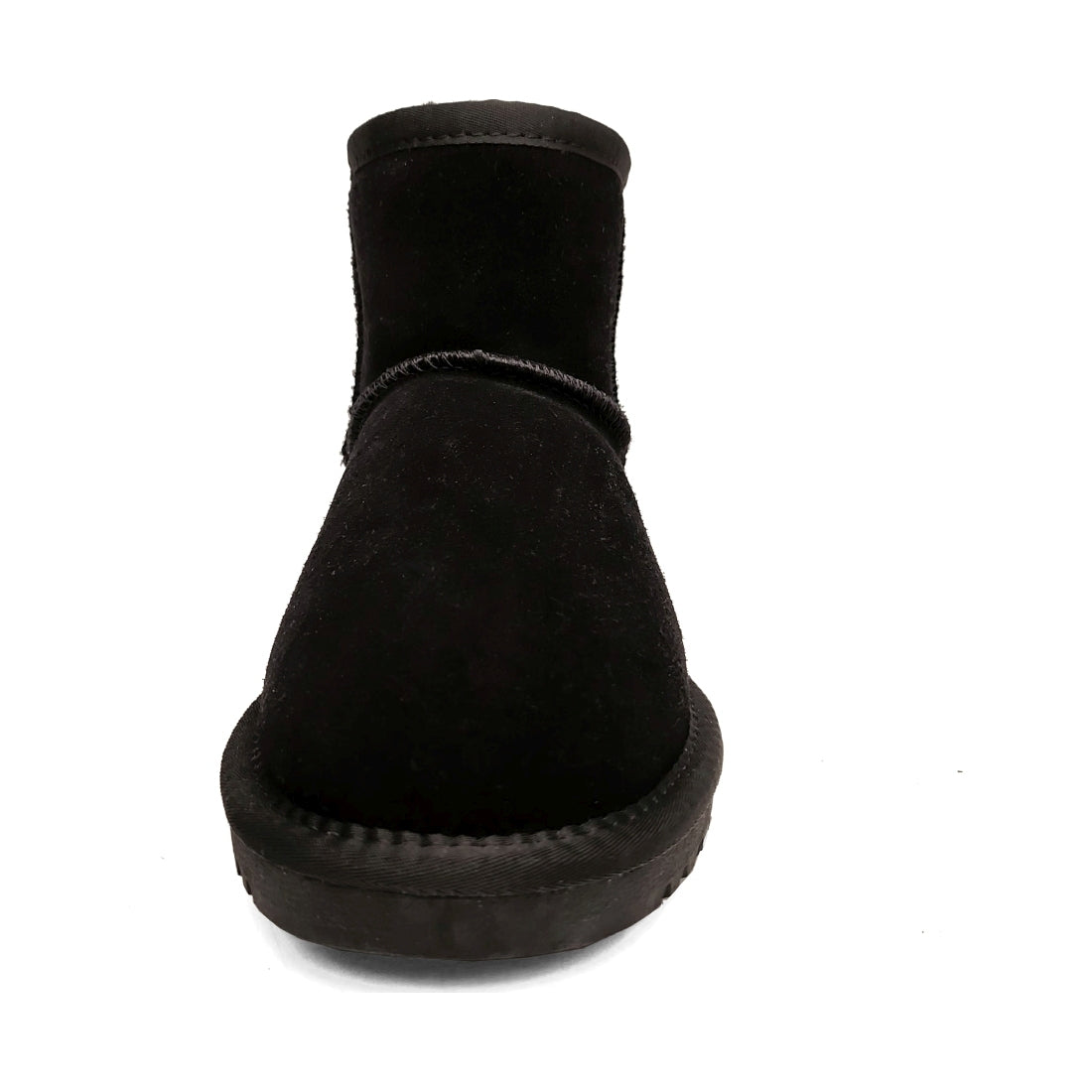 black casual closed warm boots