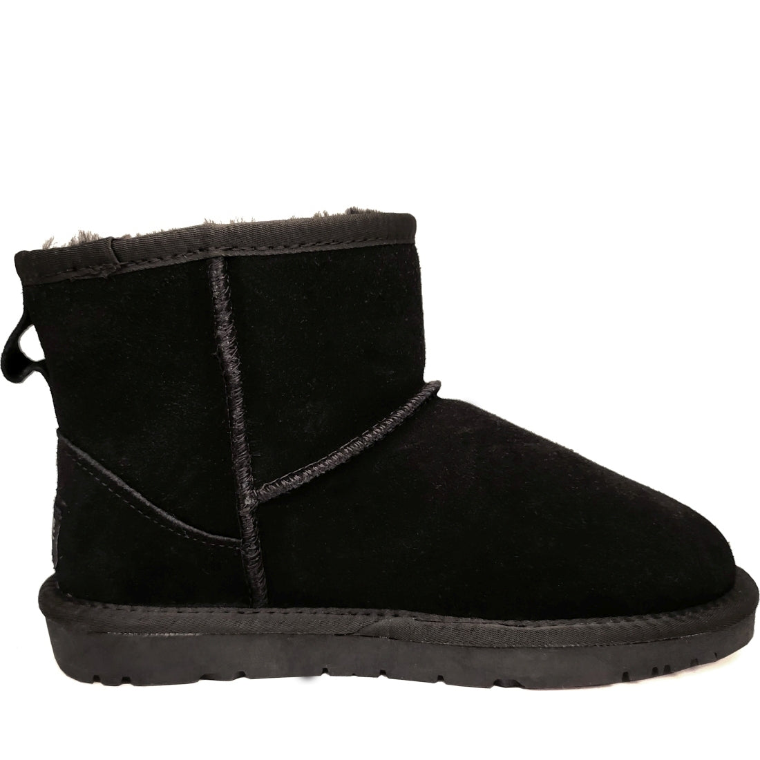 black casual closed warm boots