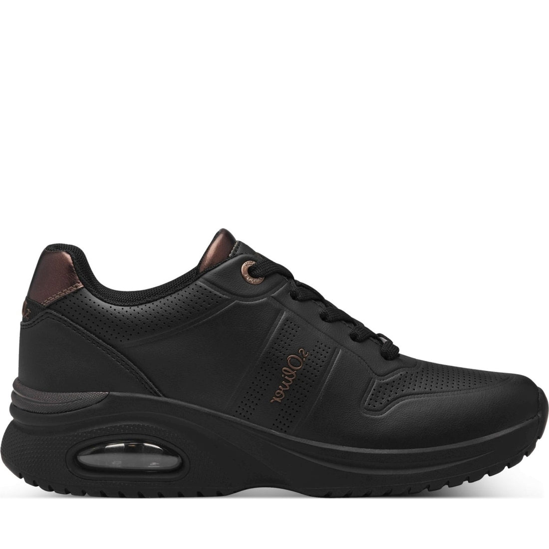 leisure trainers black