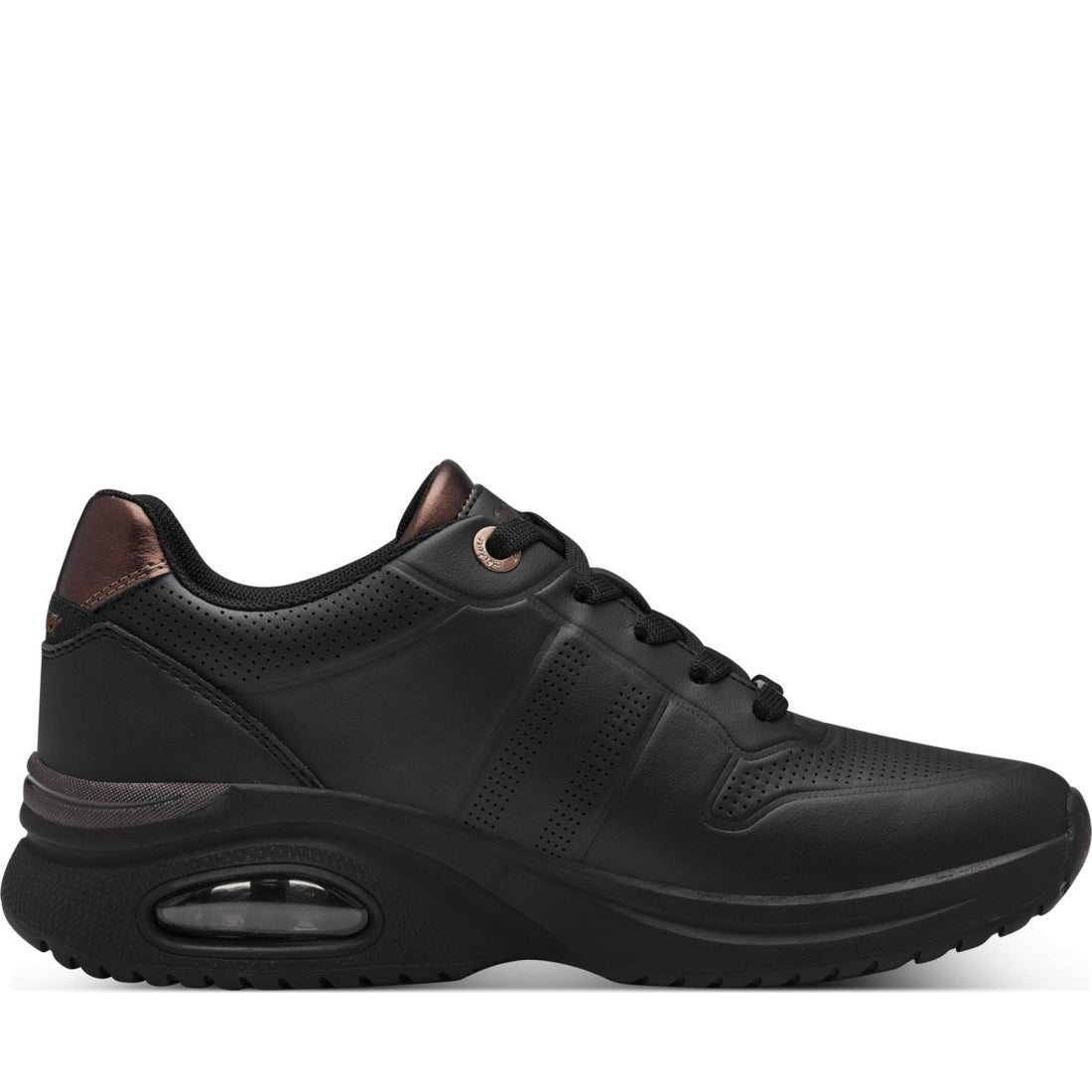 leisure trainers black