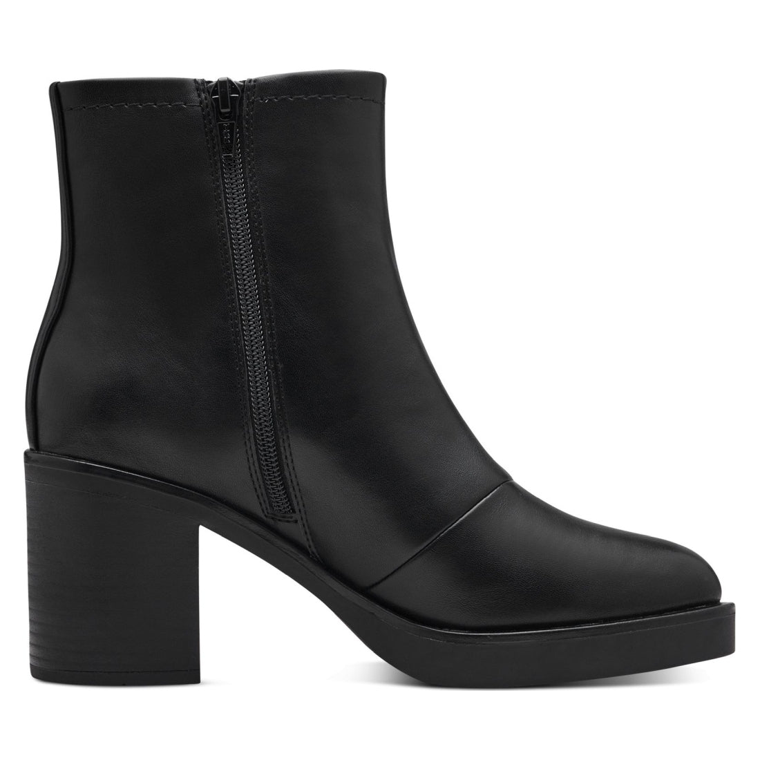 black elegant closed booties